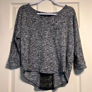 High-Low Lace Back Top